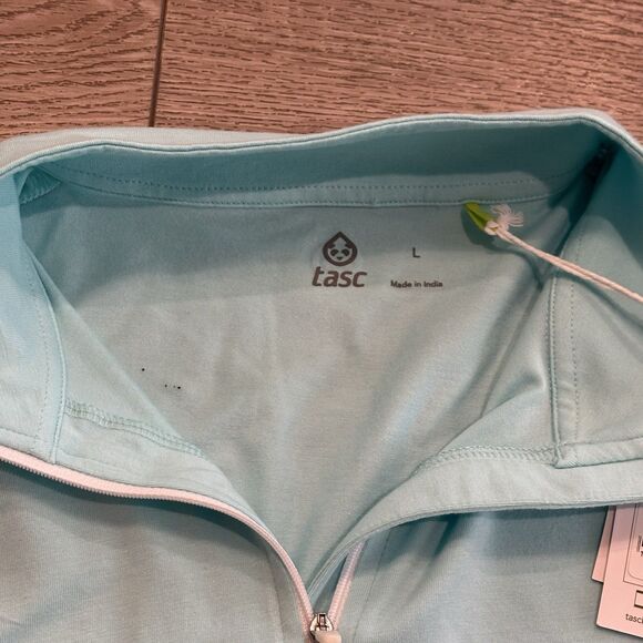 TASC Performance Women's Large Recess 1/4 Zip Pullover Blue NWT Golf Pickleball - Picture 4 of 6